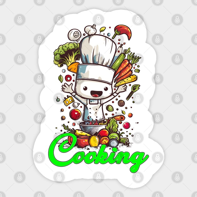 Cooking lover Sticker by Printashopus